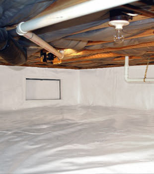 A complete crawl space repair system in Bethlehem