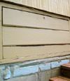 an old-fashioned crawl space door in Camp Hill about to be replaced