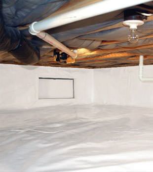 A complete crawl space vapor barrier in Wilkes Barre  installed by our contractors