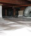 A Wilkes Barre  crawl space moisture system with a low ceiling