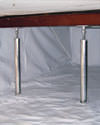 a crawl space repaired with crawl space jack posts and a crawl space liner for a home in Carlisle