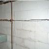 Severe foundation damage from a long crack in a bucking wall of a Williamsport  home.