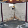 Rusted, corroded i-beams found with a failing foundation in a Hazleton  home.