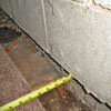 Foundation wall separating from the floor in Bloomsburg  home