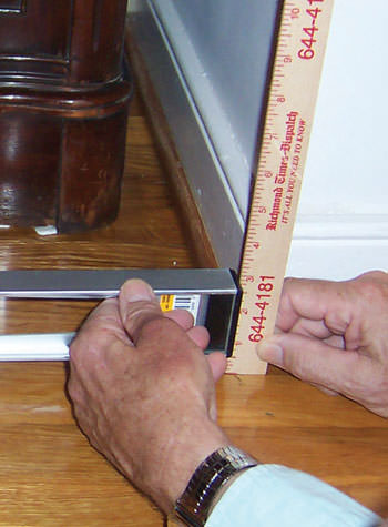 sinking, uneven floors above a sagging crawl space in Gettysburg