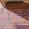 A long foundation crack that begins at a doorway of a Kingston home.