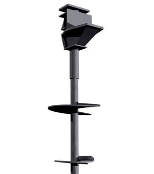 Graphic render of our warranted foundation helical pier