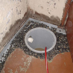 Installing a sump in a sump pump liner in a York home