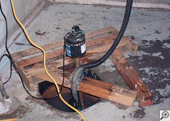 A Carlisle sump pump system that failed and lead to a basement flood.