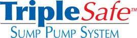 Sump pump system logo for our TripleSafe™, available in areas like Shippensburg