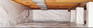 an encapsulated crawl space system in Wilkes Barre 
