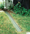 A recessed gutter drain extension installed in Waynesboro, Pennsylvania