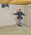 Wilkes Barre basement insulation covered by EverLast wall paneling, with SilverGlo insulation underneath