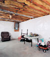 CleanSpace basement wall vapor barrier installed in Bellefonte