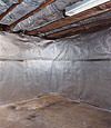 An energy efficient radiant heat and vapor barrier for a Waynesboro basement finishing project