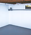 York, PA wet basement wall covering that tucks into a perimeter drainage system